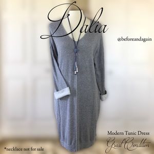 Modern Grey Heather Dress/Tunic By Dalia